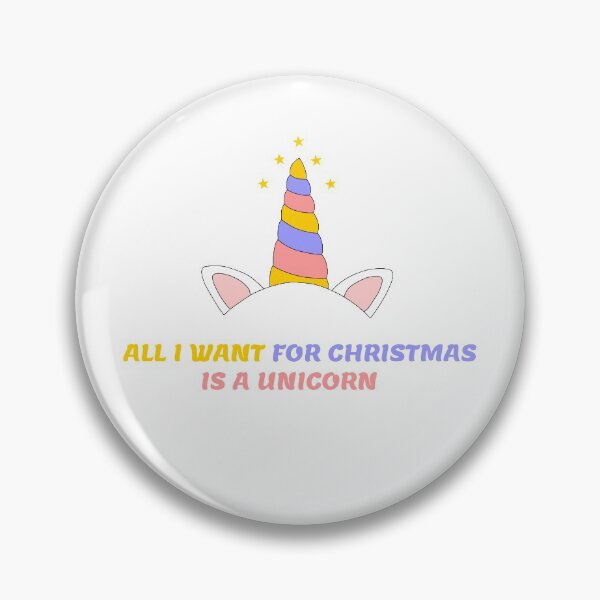 Item preview, All I want for christmas is a unicorn designed and sold by ElipseArt.