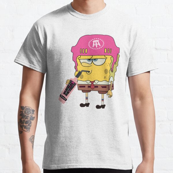 Spongebob Drinking Pink Whitney Classic T-Shirt