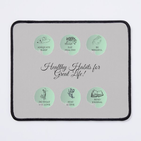 Item preview, Healthy Habits For Great Life designed and sold by ArtbyCharmante.
