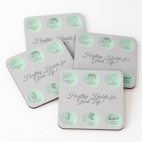 Item preview, Healthy Habits For Great Life designed and sold by ArtbyCharmante.