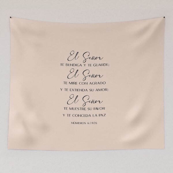 Item preview, Números 6 24-26, Spanish Bible Verse designed and sold by Aryam Quotes.