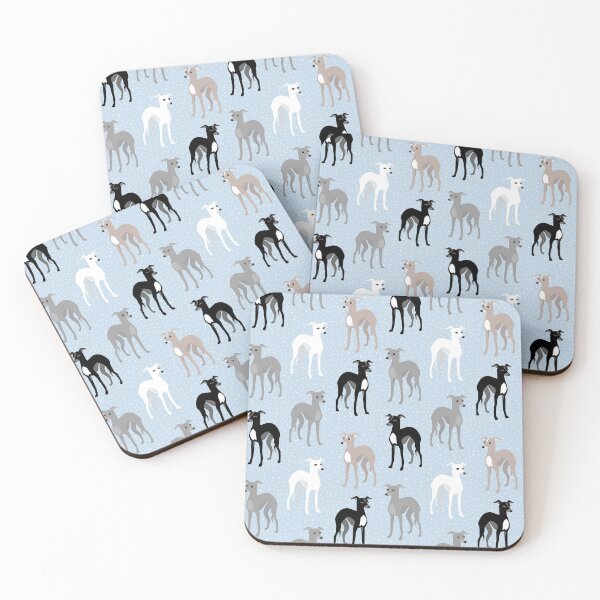 Item preview, Italian Greyhounds or Whippets Retro Pattern designed and sold by AntiqueImages.