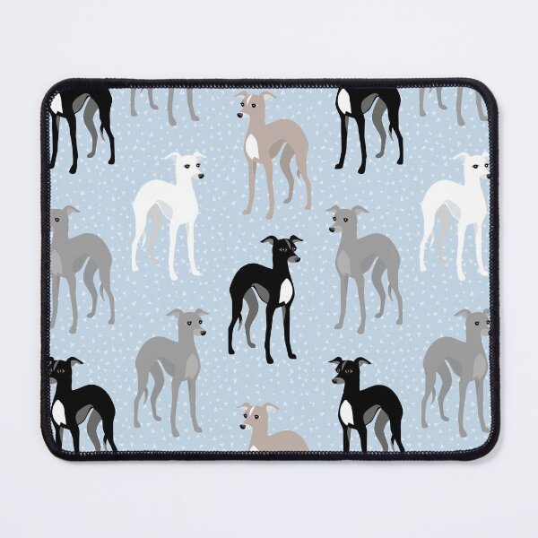 Item preview, Patrón retro de galgos italianos o whippets designed and sold by AntiqueImages.