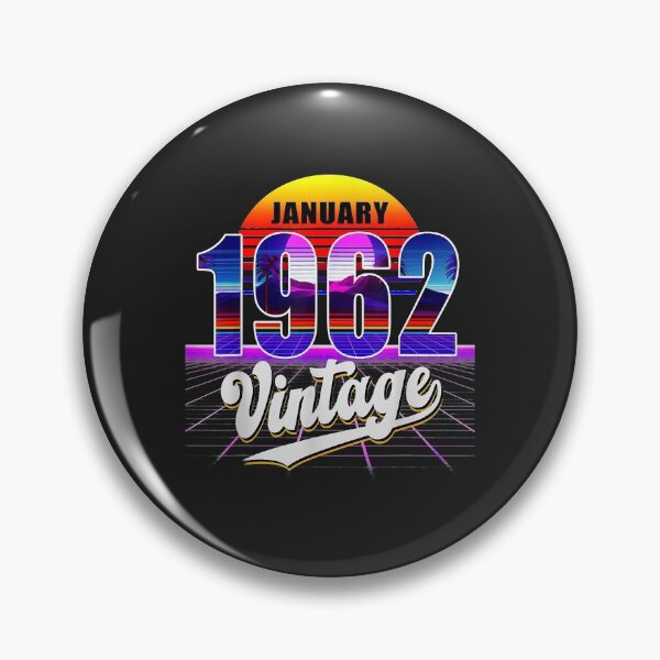 Item preview, January 1962 Retro 59th Birthday Vaporwave 50's Style designed and sold by AnitaJGreenspan.