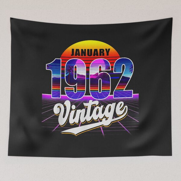 Item preview, January 1962 Retro 59th Birthday Vaporwave 50's Style designed and sold by AnitaJGreenspan.