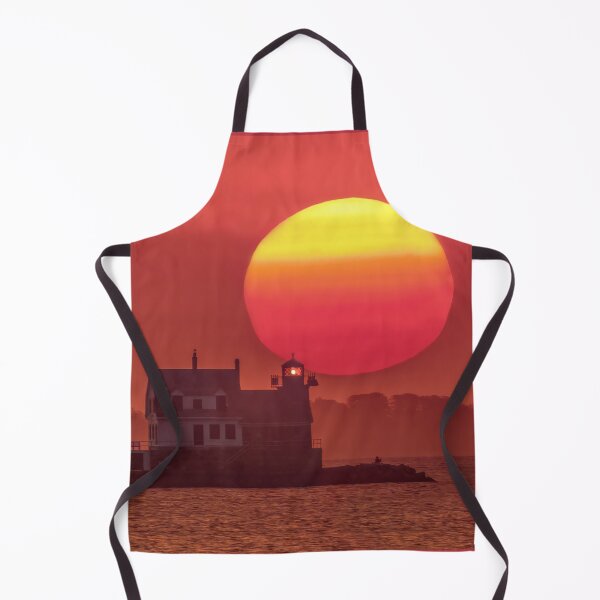 Item preview, Rockland Breakwater Lighthouse as the sun rose on a hazy morning  designed and sold by LindaCPhoto.