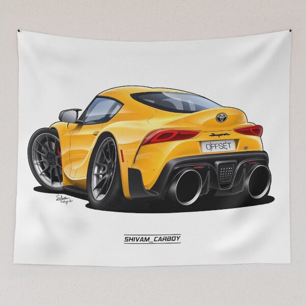 Item preview, MK5 supra caricature artwork designed and sold by ShivamSharma.