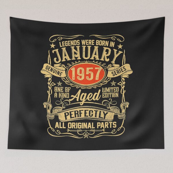 Artikelvorschau, Legende Januar 1957 Vintage Geschenk 65 Jahre 65. Geburtstag entworfen und verkauft von AnitaJGreenspan.
