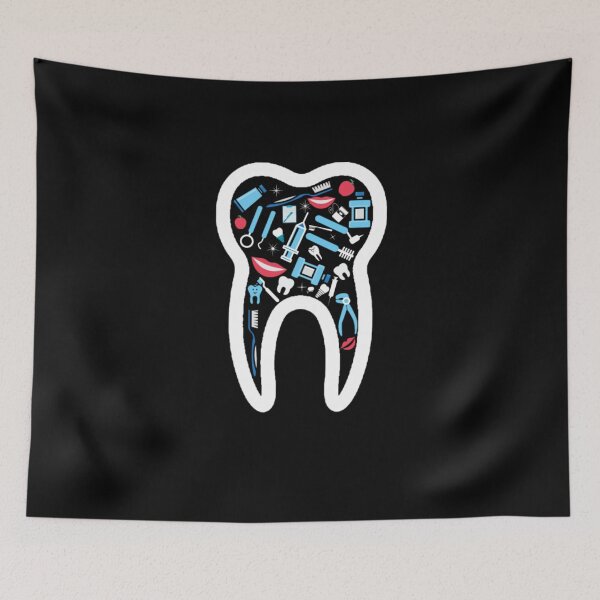 Item preview, Dentist With Dental Icons  designed and sold by aryagiri.