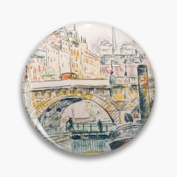 Item preview, Tugboat at the Pont Neuf, Paris (1923) by Paul Signac designed and sold by Designedbysm.