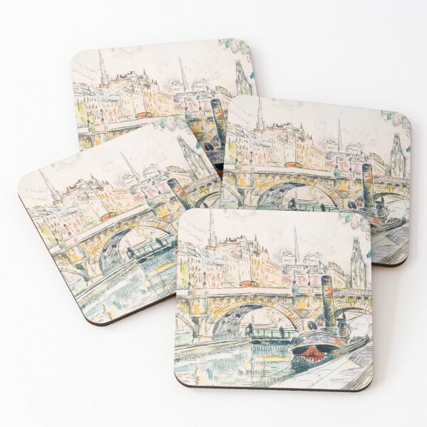 Item preview, Tugboat at the Pont Neuf, Paris (1923) by Paul Signac designed and sold by Designedbysm.