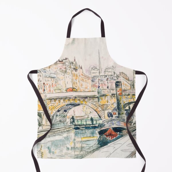 Item preview, Tugboat at the Pont Neuf, Paris (1923) by Paul Signac designed and sold by Designedbysm.
