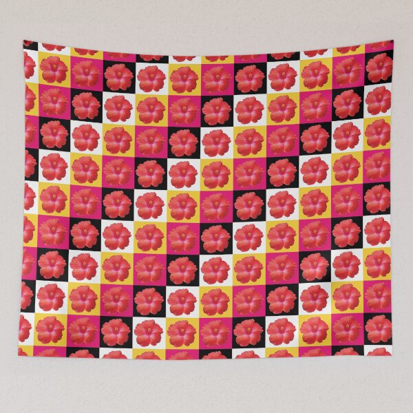 Item preview, Red Hibiscus flower pattern designed and sold by darshants.