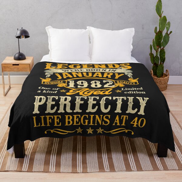 Item preview, Legends Born In January 1982 40th Birthday 40 Years Old designed and sold by AnitaJGreenspan.