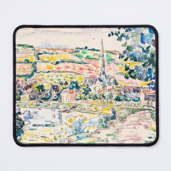 Item preview, Watercolor Painting Petit Andely-The River Bank (1920-1929) by Paul Signac designed and sold by Designedbysm.