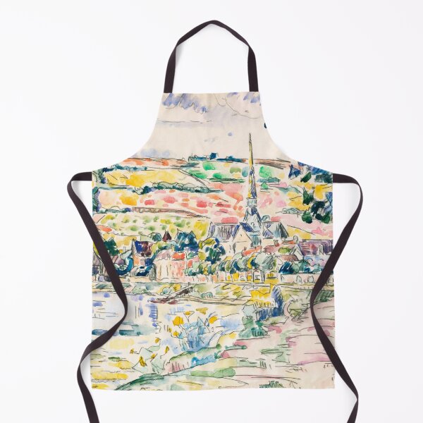 Item preview, Watercolor Painting Petit Andely-The River Bank (1920-1929) by Paul Signac designed and sold by Designedbysm.