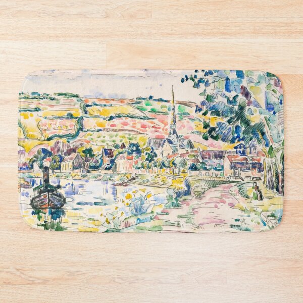Item preview, Watercolor Painting Petit Andely-The River Bank (1920-1929) by Paul Signac designed and sold by Designedbysm.