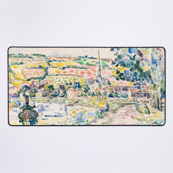 Item preview, Watercolor Painting Petit Andely-The River Bank (1920-1929) by Paul Signac designed and sold by Designedbysm.