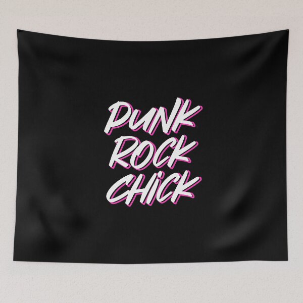 Item preview, Punk Rock Chick - Black Pink designed and sold by TheMajesticGoat.