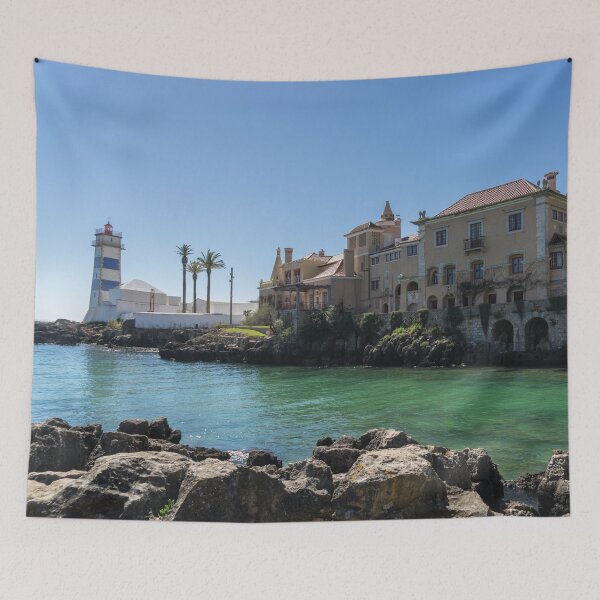 Item preview, Faro de Santa Marta - Espléndida estación de luz fortificada en Cascais Portugal designed and sold by Georgia Mizuleva.