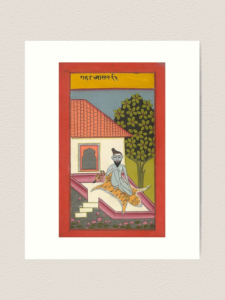 Hatha Yoga from the Joga Pradīpikā (19th century) Poster for Sale by Hanna  Hanuman