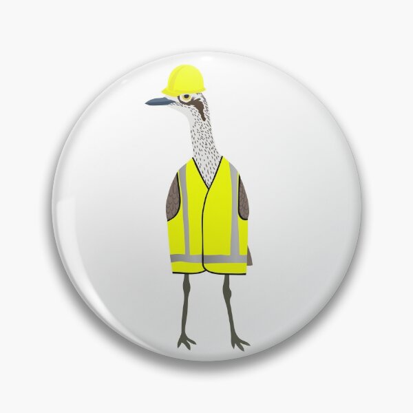 Item preview, Bush Stone-Curlew Tradie on White designed and sold by Digitaldingo.