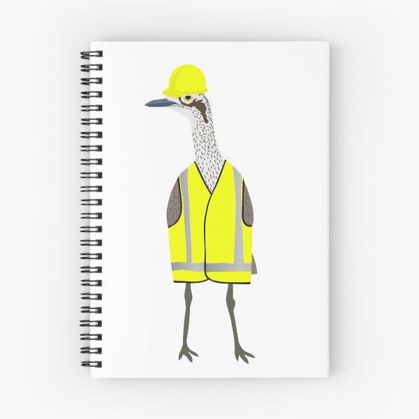 Item preview, Bush Stone-Curlew Tradie on White designed and sold by Digitaldingo.