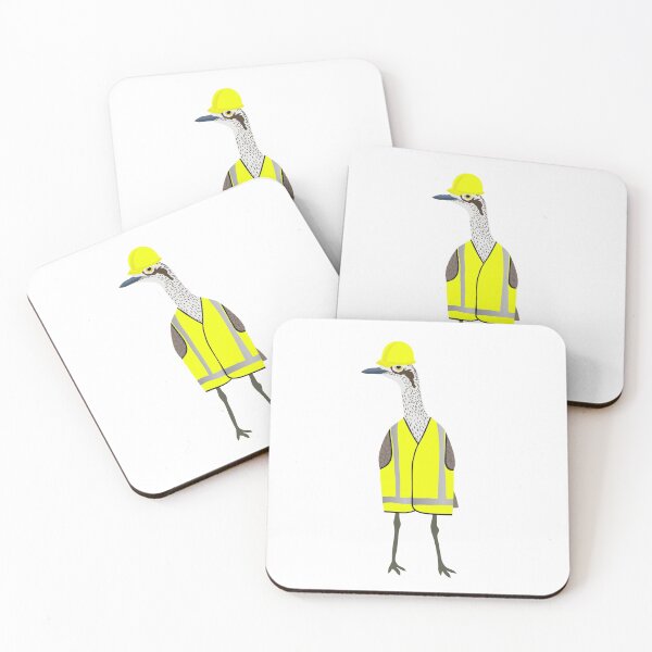 Item preview, Bush Stone-Curlew Tradie on White designed and sold by Digitaldingo.