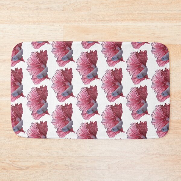 Item preview, Pink Betta Fish Watercolor Design designed and sold by ElomaArts.