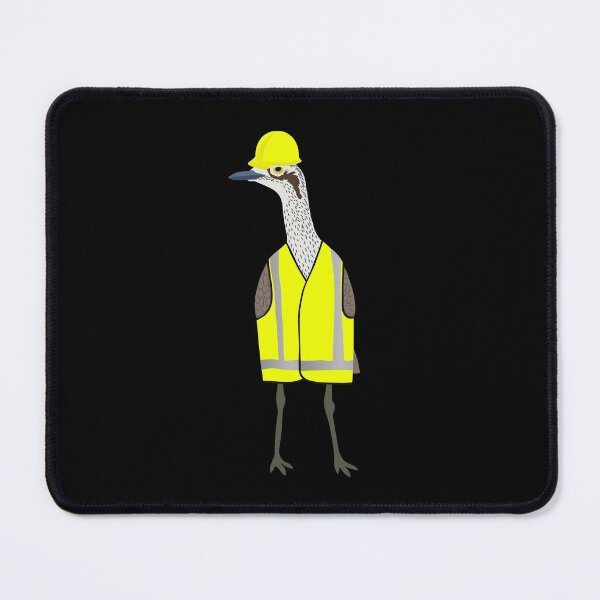 Item preview, Bush Stone-Curlew Tradie on Black designed and sold by Digitaldingo.