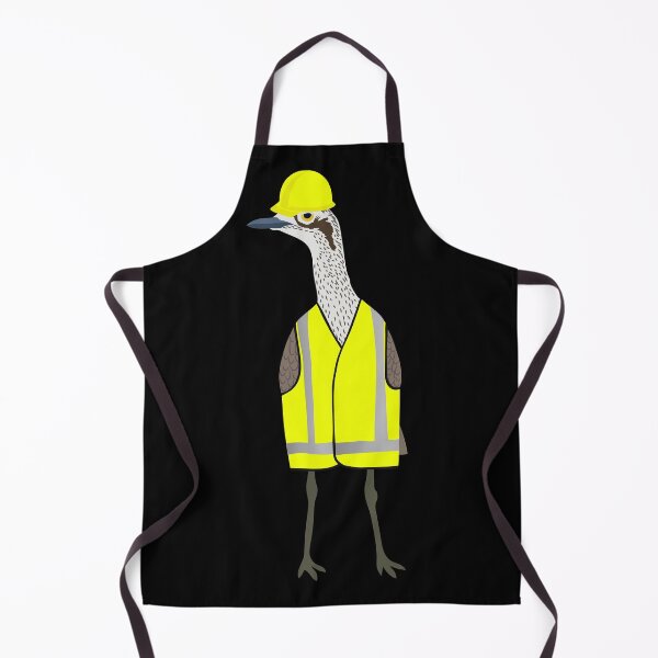 Item preview, Bush Stone-Curlew Tradie on Black designed and sold by Digitaldingo.