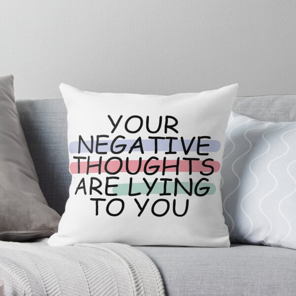 Artikelvorschau, Deine negativen Gedanken lügen dich an entworfen und verkauft von MentalPositive.