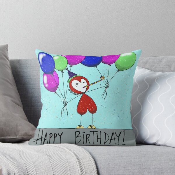 Item preview, Heart-head happy birthday designed and sold by Heather Labbe.