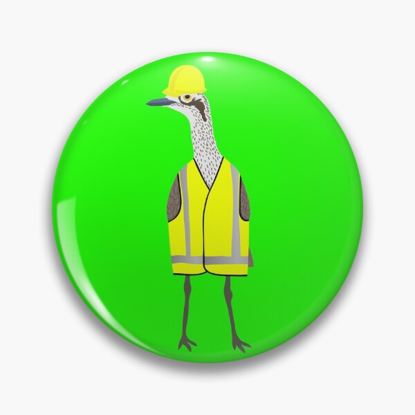 Item preview, Bush Stone-Curlew Tradie on Green designed and sold by Digitaldingo.