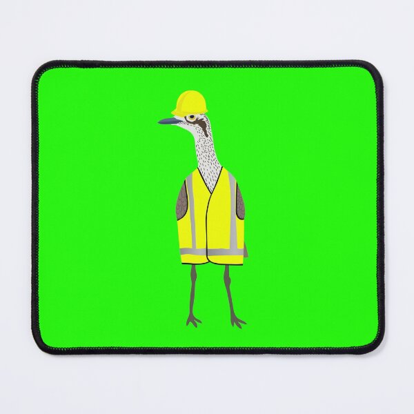 Item preview, Bush Stone-Curlew Tradie on Green designed and sold by Digitaldingo.