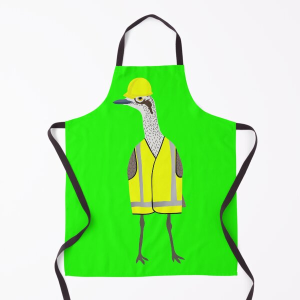 Item preview, Bush Stone-Curlew Tradie on Green designed and sold by Digitaldingo.