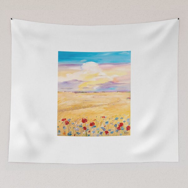 Item preview, Poppies and Cornflowers Near a Wheat Field designed and sold by Natalia_Shchip.