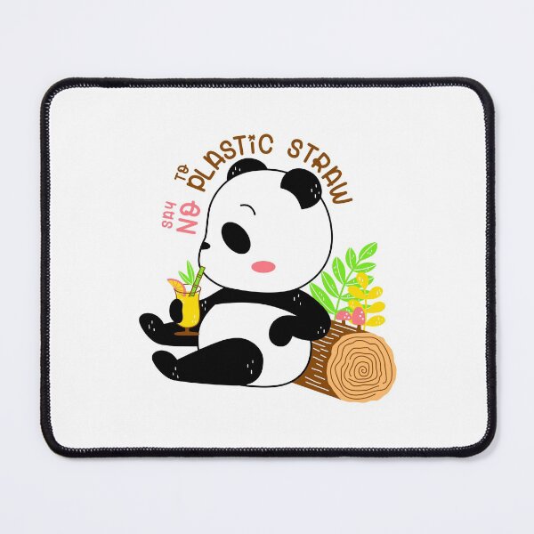 Item preview, Say no to plastic straw Panda designed and sold by PlanetAries.