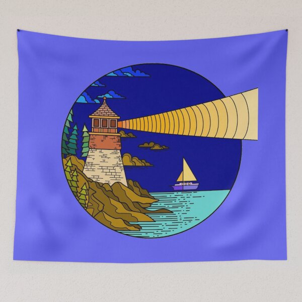 Item preview, Cartoon lighthouse designed and sold by MarioColtello.