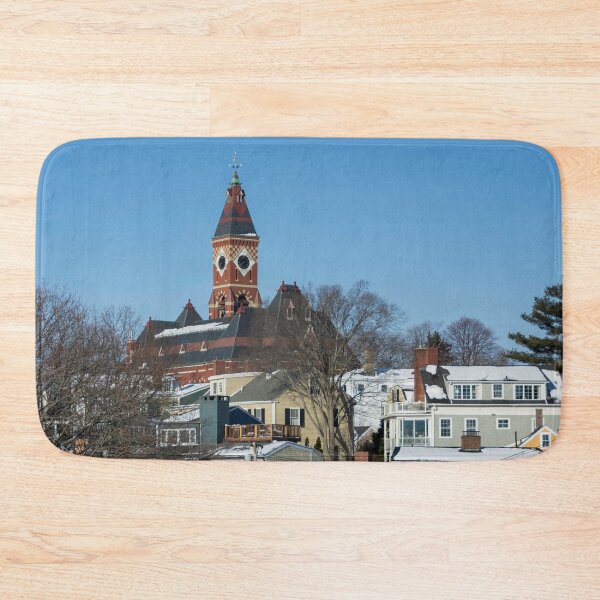 Item preview, Abbot Hall in Mairblehead,Massachusetts, viewed from Crocker Park in winter designed and sold by LindaCPhoto.