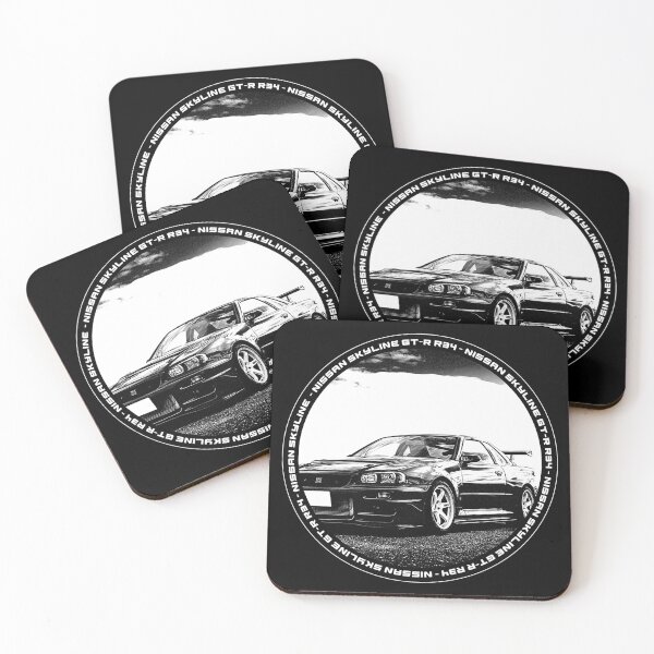 Item preview, NISSAN SKYLINE GT-R R34 Black 'N White 4 (Black Version) designed and sold by Cero81.