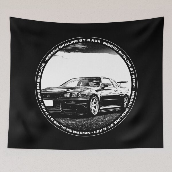 Item preview, NISSAN SKYLINE GT-R R34 Black 'N White 4 (Black Version) designed and sold by Cero81.