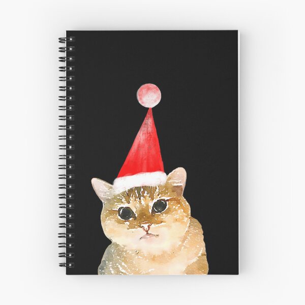 Artikelvorschau, Schönes Katzen-Weihnachts-Aquarell entworfen und verkauft von SdForce.