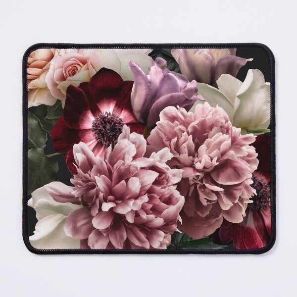 Artikelvorschau, Vintage Strauß von Rosen, Pfingstrosen und Anemonen. entworfen und verkauft von RinaMDesigns.