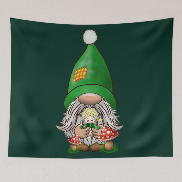 Item preview, Dwarf Gnome and Tiny Elf Fairy Fantasy Cartoon Characters designed and sold by BluedarkArt.