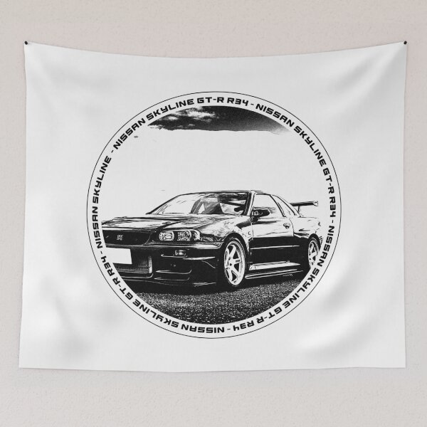 Item preview, NISSAN SKYLINE GT-R R34 Black 'N White 4 designed and sold by Cero81.