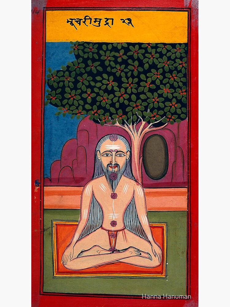 Hatha Yoga from the Joga Pradīpikā (19th century) Poster for Sale by Hanna  Hanuman
