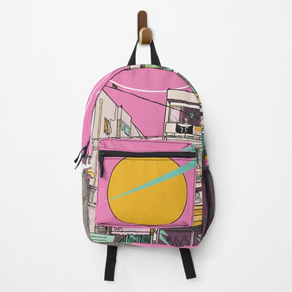 Item preview, street art pink colors city telaviv art buildings sun crazy busy bright  designed and sold by Nia-Shtay-1999.