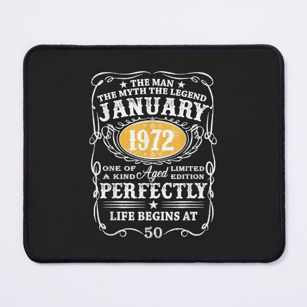Item preview, Mens Mens 50th Birthday For Man Myth Legend January 1972 Vintage designed and sold by AnitaJGreenspan.