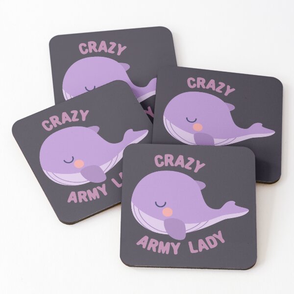 Item preview, BTS tinytan whale crazy army lady designed and sold by Morcawork.